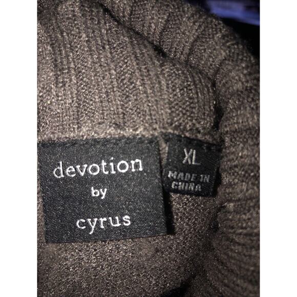 Devotion by Cyrus XL Rib Mock Neck Sweater Knit Soft Cozy Warm Gray Nordstrom - Picture 6 of 6